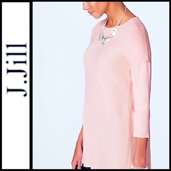J. Jill Tops - NWT J.Jill Mixed-Media A-Line Tunic in Rosewater